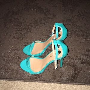 Turquoise heels